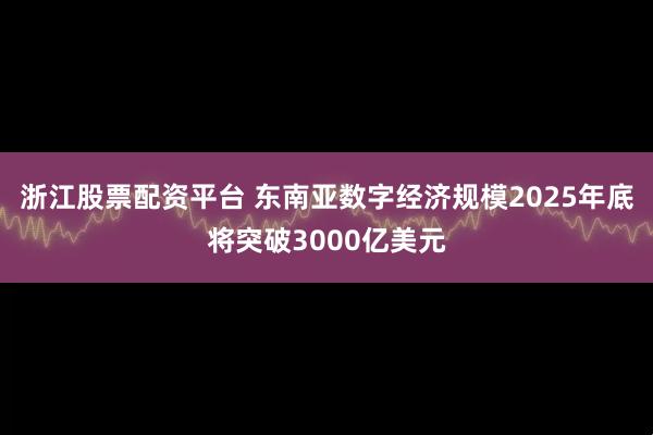 浙江股票配资平台 东南亚数字经济规模2025年底将突破3000亿美元